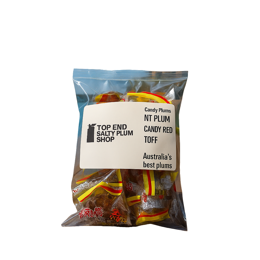 NT Plum Candy Red Toffee – Top End Salty Plum Shop "Happy plums"
